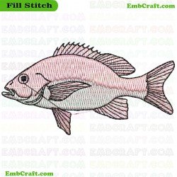 Fish Ocean Collection Embroidery Design 14