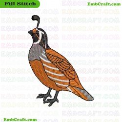 Forest Bird Embroidery Design 2