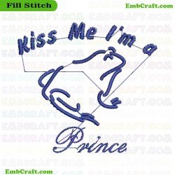 Frog Prince Embroidery Design 14