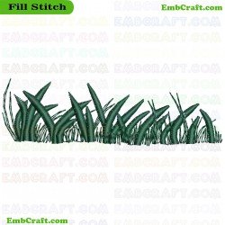 Green Grass Embroidery Design 3