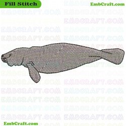 Grey Seal Embroidery Design 67