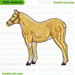 Horse Embroidery Design 15