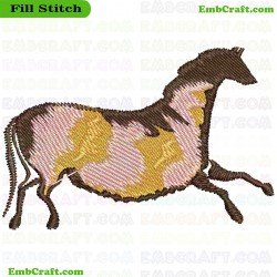 Horse Embroidery Design 16