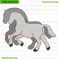 Horse Embroidery Design 3