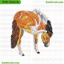 Horse Embroidery Design 5