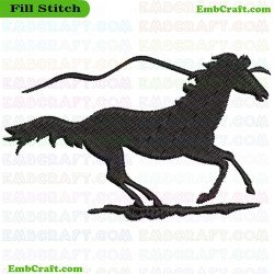 Horse Embroidery Design 8