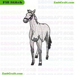 Horse Image Embroidery Design 31