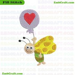 Insect Embroidery Design 1