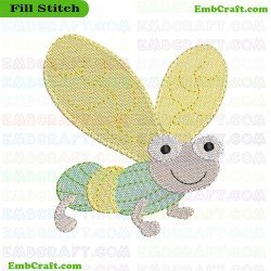 Insect Embroidery Design 8