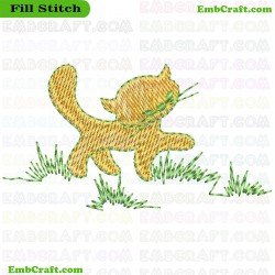 Kitten Embroidery Design 20