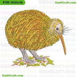 Kiwi Bird Embroidery Design 19