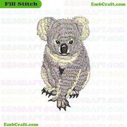 Koala Embroidery Design 36