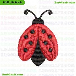 Ladybug Embroidery Design 14