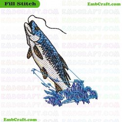 Marlin Embroidery Design 18