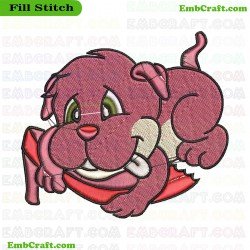 Mischievous Dog Embroidery Design 3