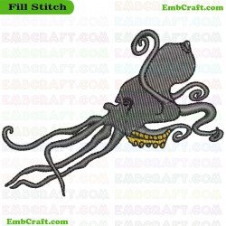 Octopus Embroidery Design 41