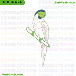 Parrot Embroidery Design 5