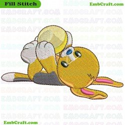 Playful Beagle Puppy Embroidery Design 2