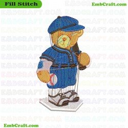 Polo Bear Logo Embroidery Design 576