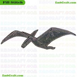 Pterosaur Embroidery Design 76