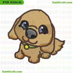 Puppy Embroidery Design 10