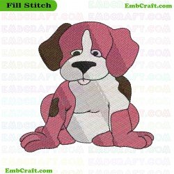 Puppy Embroidery Design 503