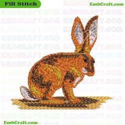 Rabbit Embroidery Design 1