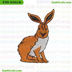 Rabbit Embroidery Design 50