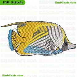 Saltwater Aquarium Fish Embroidery Design 12