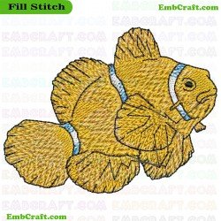 Saltwater Aquarium Fish Embroidery Design 14