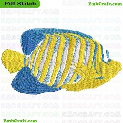 Saltwater Aquarium Fish Embroidery Design 21