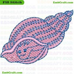 Sea Shell Embroidery Design 7