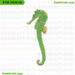 Seahorse Embroidery Design 41