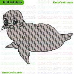 Seal Embroidery Design 74