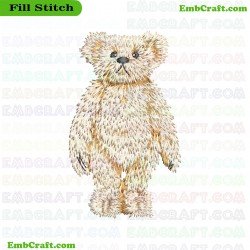 Standing Bear Embroidery Design 915