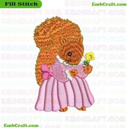 Storybook Animal Embroidery Design 14