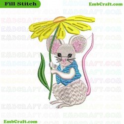 Storybook Mouse Embroidery Design 12