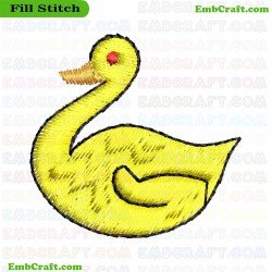 Swan Embroidery Design 118