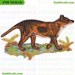 Tasmanian Tiger Embroidery Design 25