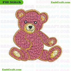 Teddy Bear Embroidery Design 13