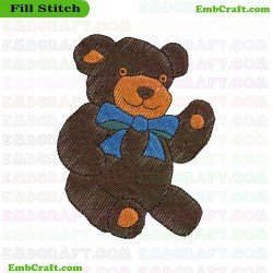 Teddy Bear Embroidery Design 159