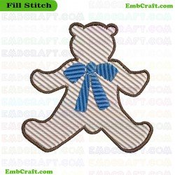 Teddy Bear Embroidery Design 331