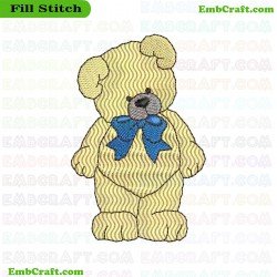 Teddy Bear Embroidery Design 518