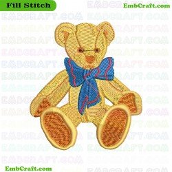 Teddy Bear Embroidery Design 544