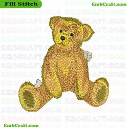 Teddy Bear Embroidery Design 638