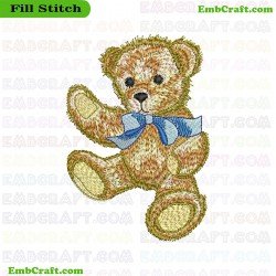 Teddy Bear Embroidery Design 641