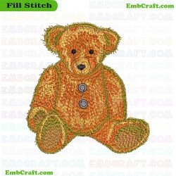 Teddy Bear Embroidery Design 703