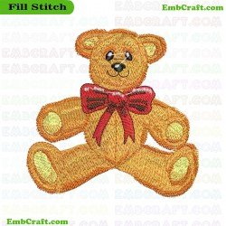 Teddy Bear Embroidery Design 767