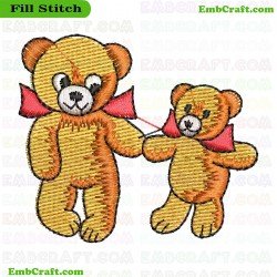 Teddy Bears Embroidery Design 316