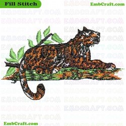 Tiger Embroidery Design 3